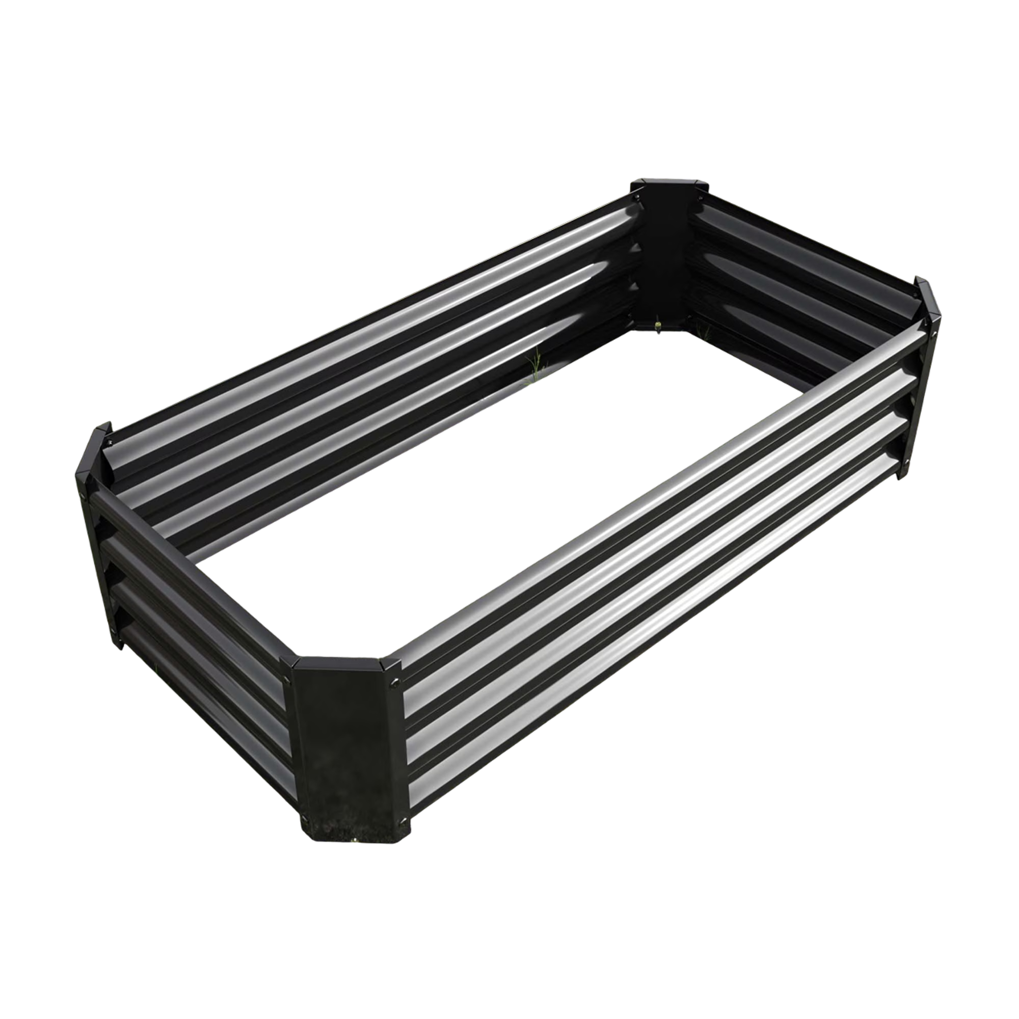 GoxiVamin Raised Garden Bed – Galvanized Steel Planter Box with Safety Edges & Support Bars