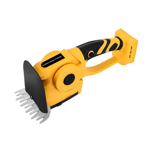 GraxClin Battery Hedge Trimmer – 20-Inch Dual Action Blades, 20V Cordless Power & Safety Guard