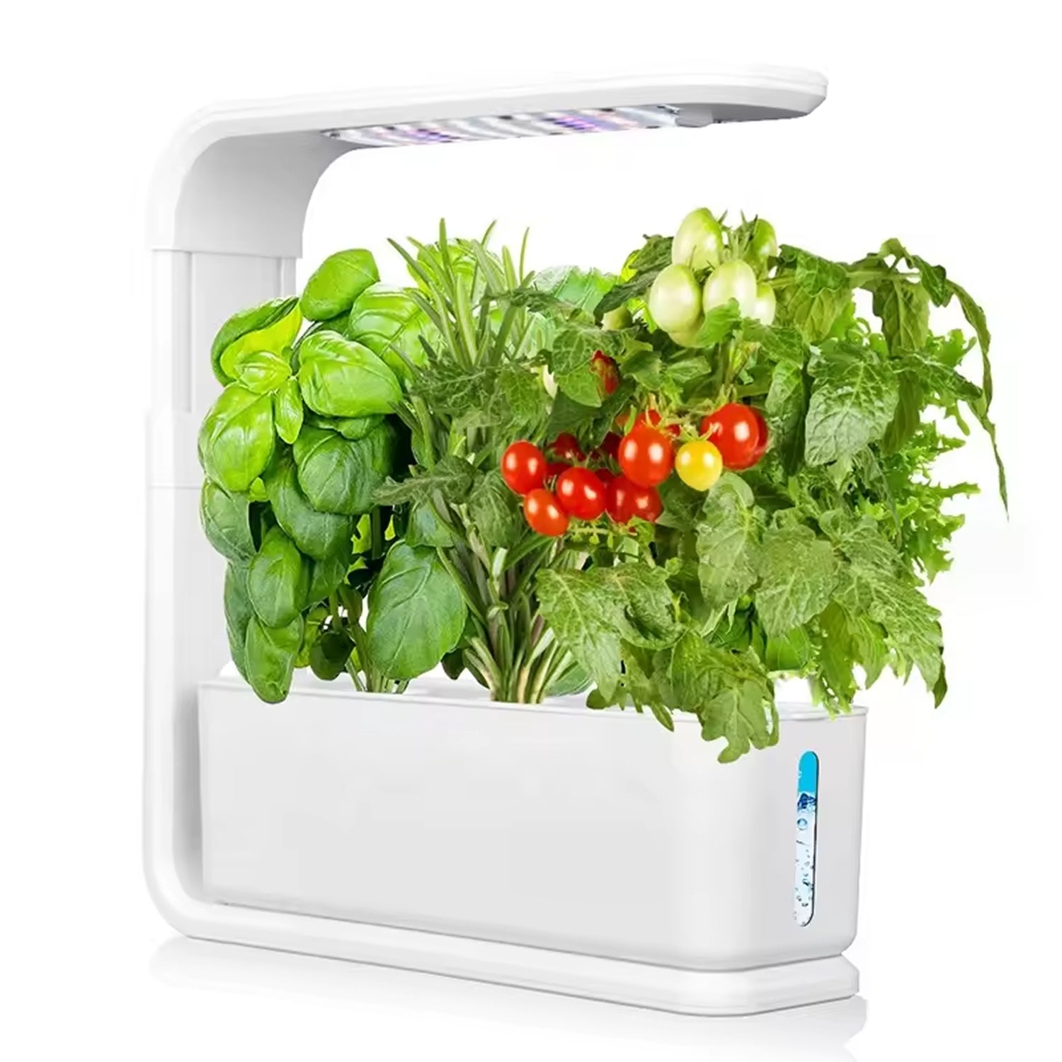 GreenKixa Indoor Hydroponic Garden - 15W Full Spectrum LED Grow Light, Silent Pump System