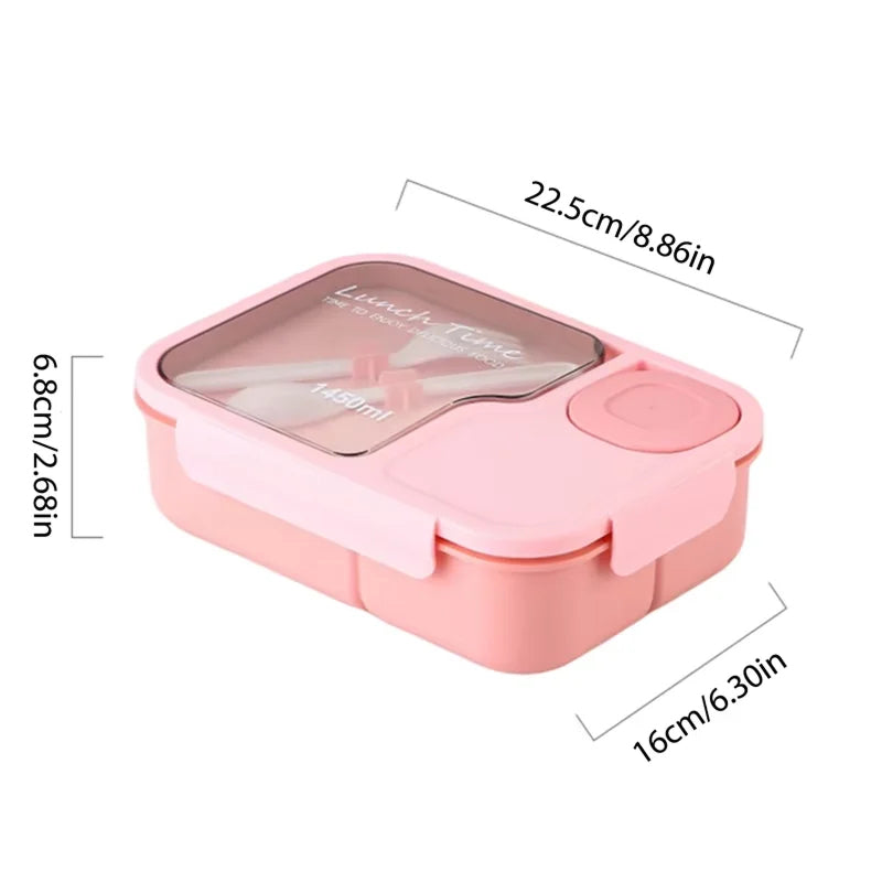 HaitScor Three Separate Grid Compartments For Organised Portion And Food Separation
