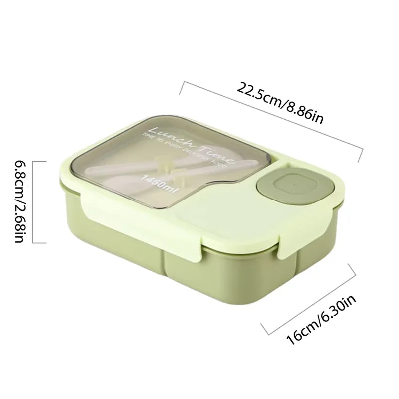 HaitScor Three Separate Grid Compartments For Organised Portion And Food Separation