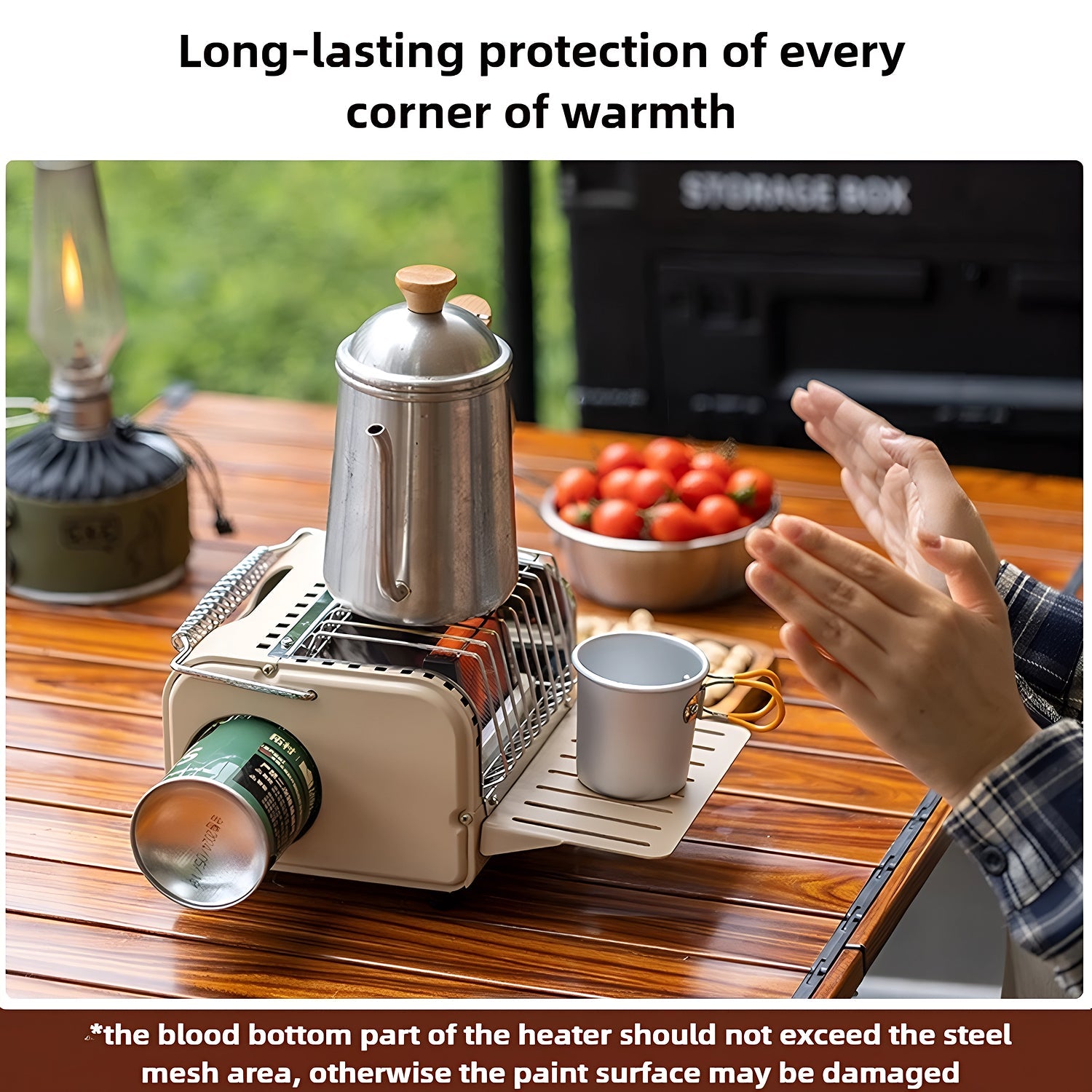 HeatiMix Indoor Propane Heater – 9000BTU Portable Radiant Heat, Tip-Over & Oxygen Depletion Sensor