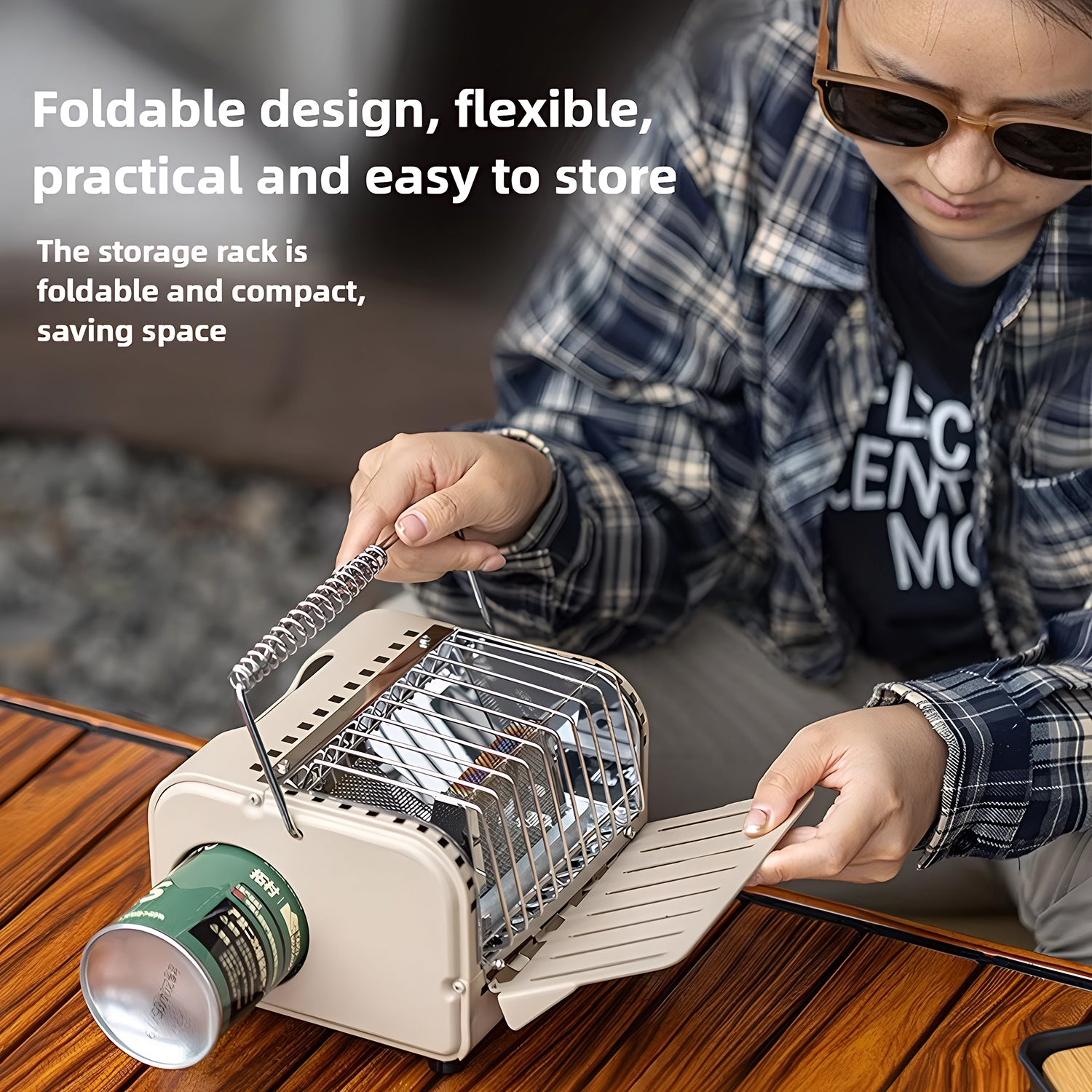 HeatiMix Indoor Propane Heater – 9000BTU Portable Radiant Heat, Tip-Over & Oxygen Depletion Sensor