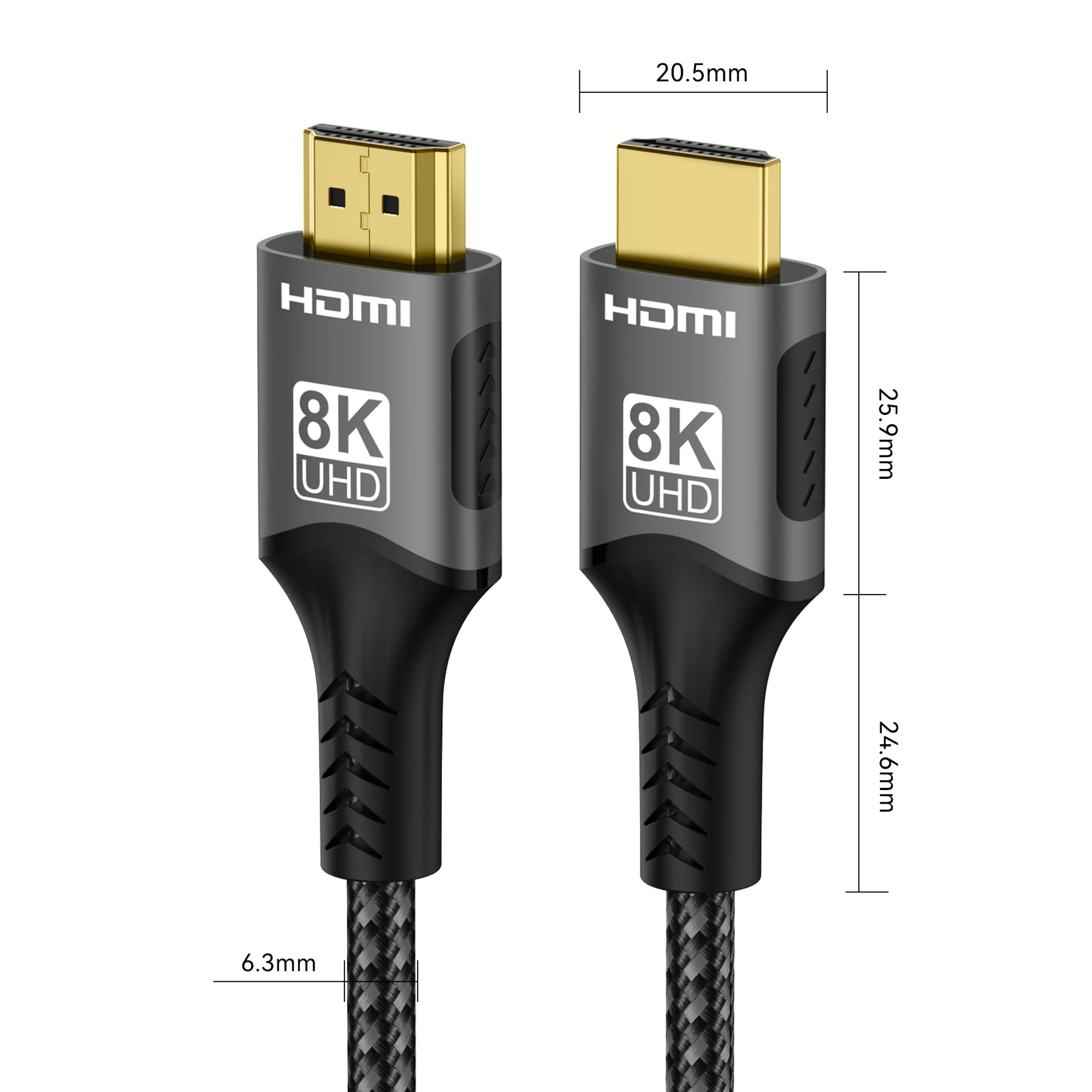HimiBlixa Ultra High Speed HDMI Cable – 48Gbps Bandwidth, 8K@60Hz Resolution & Gold-Plated Connectors