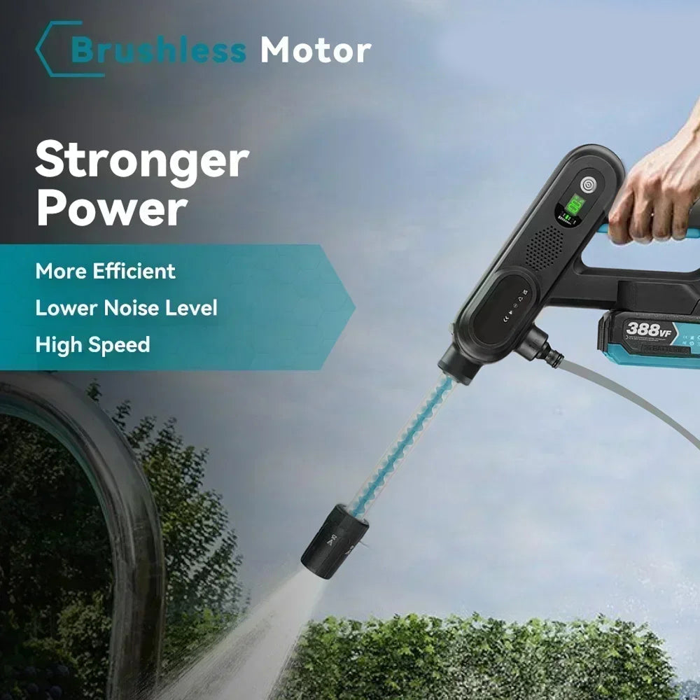 HistBeaz Cordless Pressure Washer – High-PSI Portable Spray, Adjustable Nozzles & Dual Power Batteries