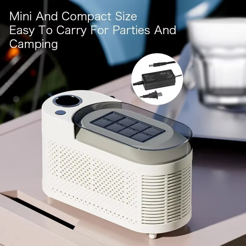 IcyBaxu Portable Countertop Ice Maker – 26lbs Daily Yield, 9 Bullet Cubes in 6 Mins & Self-Clean