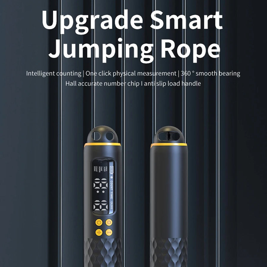 JaliRope Smart Skipping Rope – Bluetooth App Tracking, LED Calorie Counter & Adjustable Length