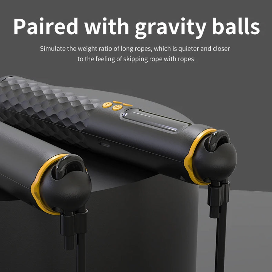 JaliRope Smart Skipping Rope – Bluetooth App Tracking, LED Calorie Counter & Adjustable Length