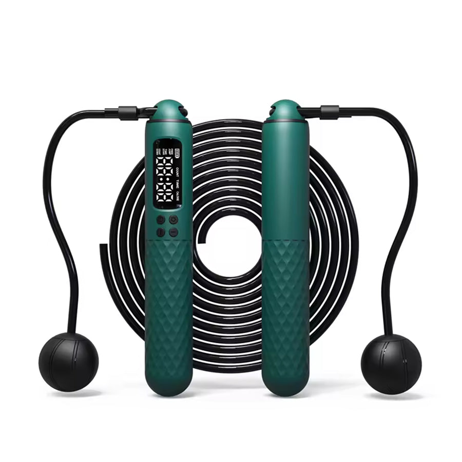 JaliRope Smart Skipping Rope – Bluetooth App Tracking, LED Calorie Counter & Adjustable Length