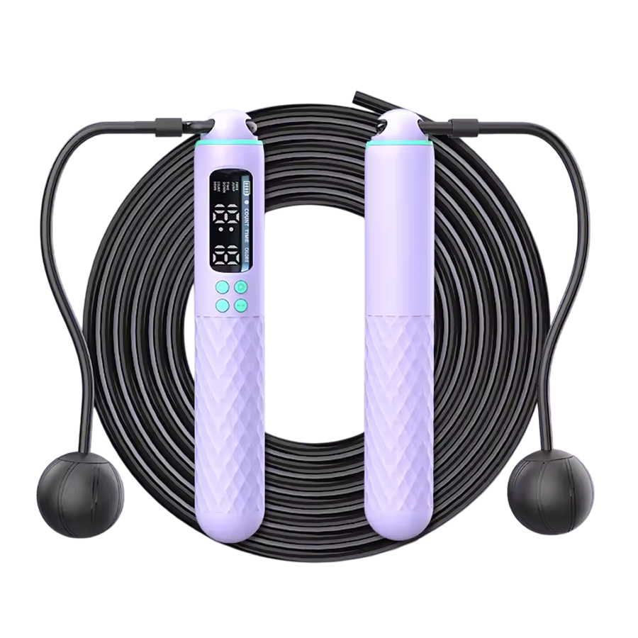 JaliRope Smart Skipping Rope – Bluetooth App Tracking, LED Calorie Counter & Adjustable Length
