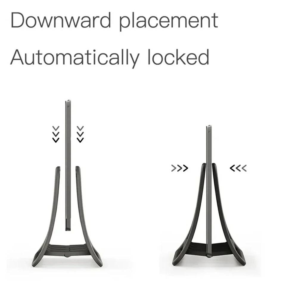 JontVian Auto-Lock Mechanism Secures The Laptop On Downward Placement