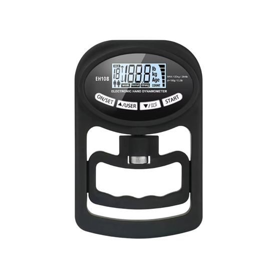 KiGriply Digital Grip Strength Tester – 198lbs/90kg Capacity, High Precision Sensor & User Profiles