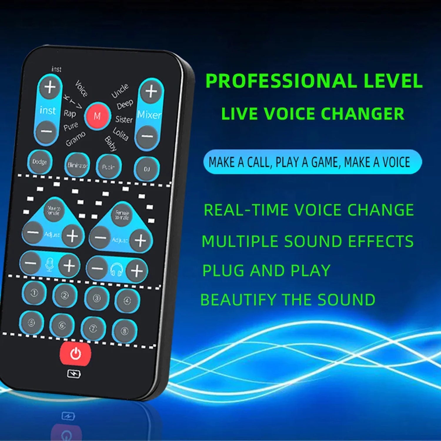 LadVoico Eight Fixed Sound Effects Plus Fine-Tuning