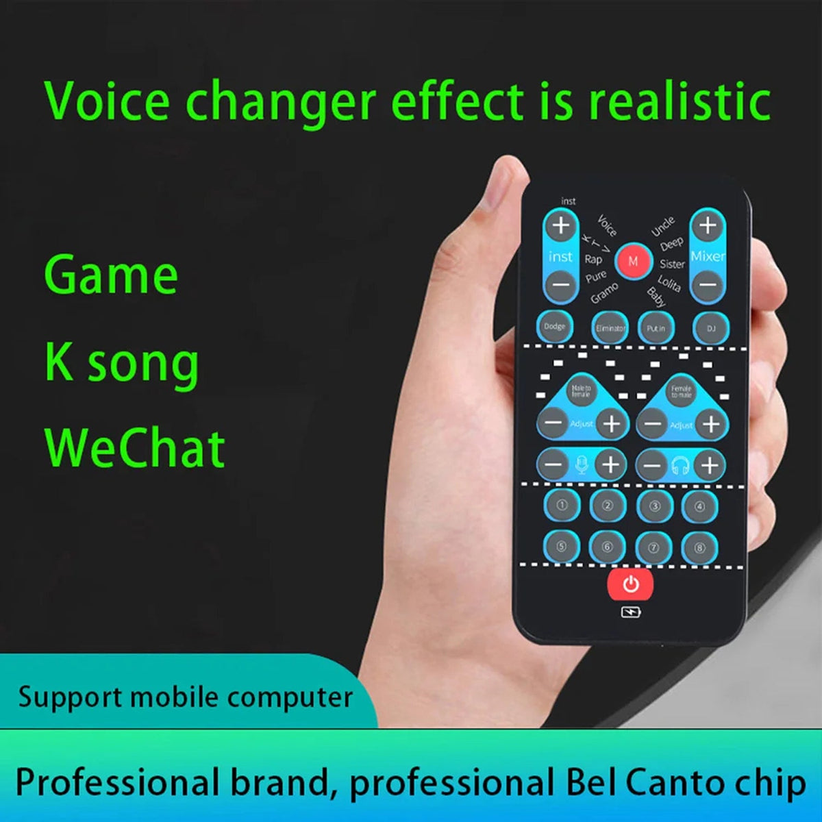 LadVoico Eight Fixed Sound Effects Plus Fine-Tuning