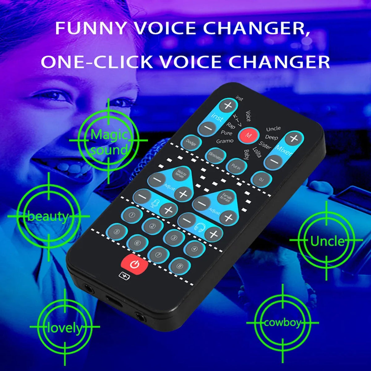 LadVoico Eight Fixed Sound Effects Plus Fine-Tuning