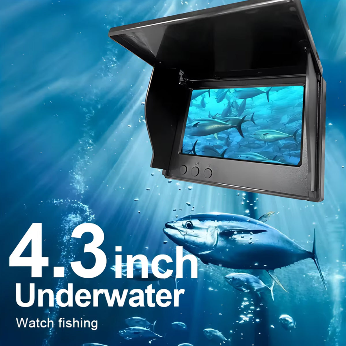 LenWatis 1080P HD Fishing System – 30m Durable Cable, Infrared Night Vision & 4.3