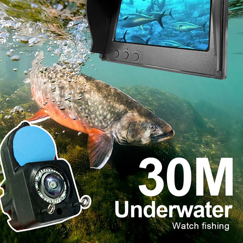 LenWatis 1080P HD Fishing System – 30m Durable Cable, Infrared Night Vision & 4.3
