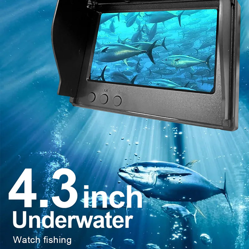 LenWatis 1080P HD Fishing System – 30m Durable Cable, Infrared Night Vision & 4.3