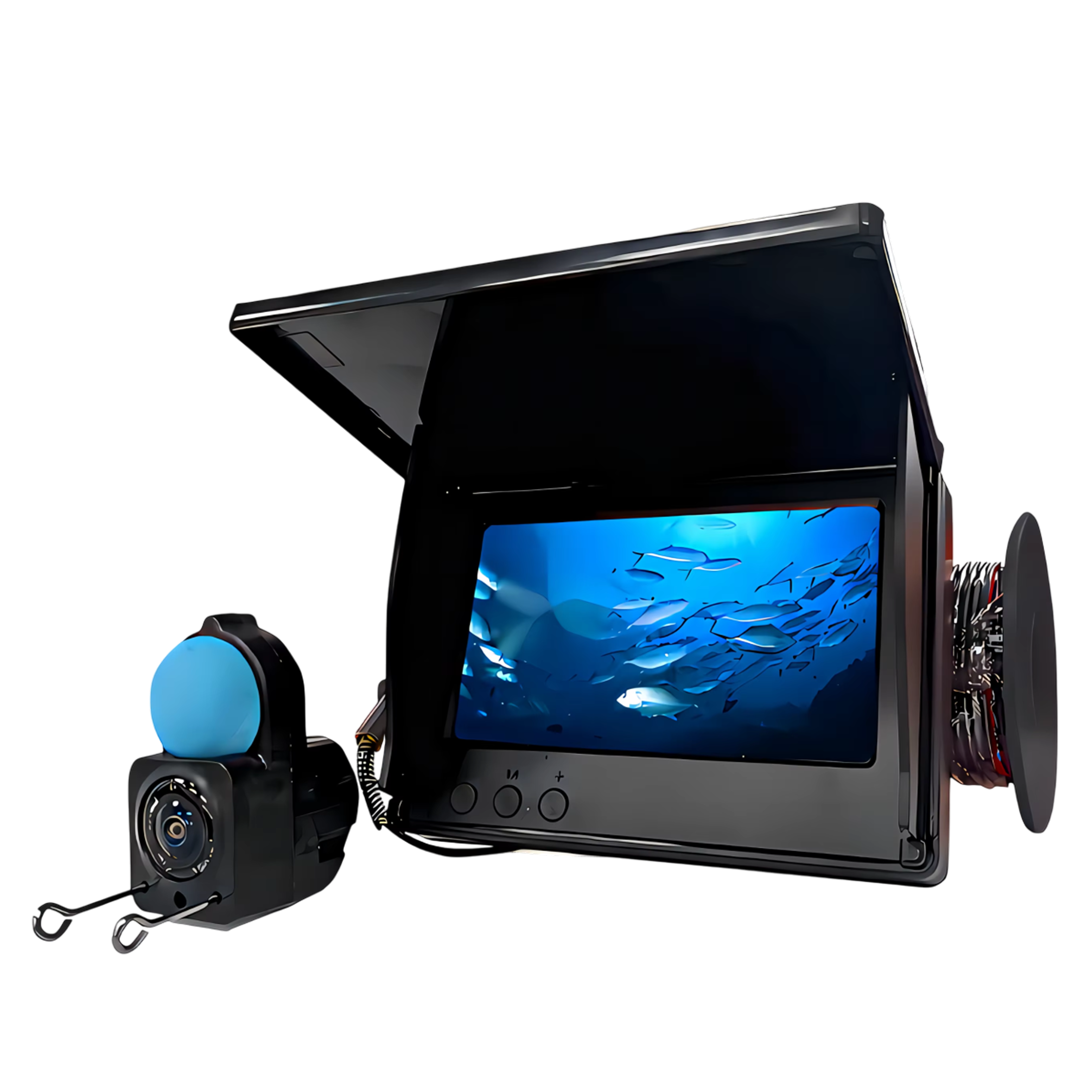 LenWatis 1080P HD Fishing System – 30m Durable Cable, Infrared Night Vision & 4.3