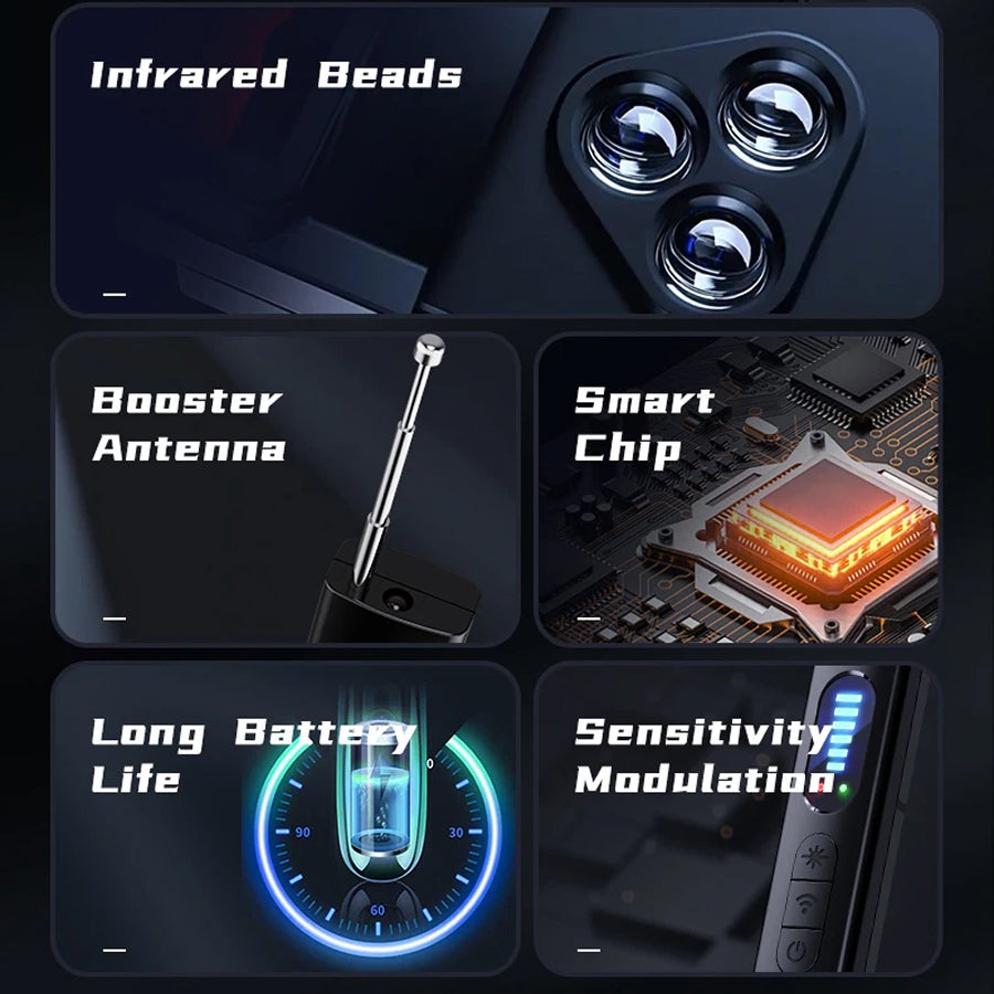 LensDtec Hidden Camera Detector – Professional RF Signal Scanner, Infrared Finder & GPS Tracker