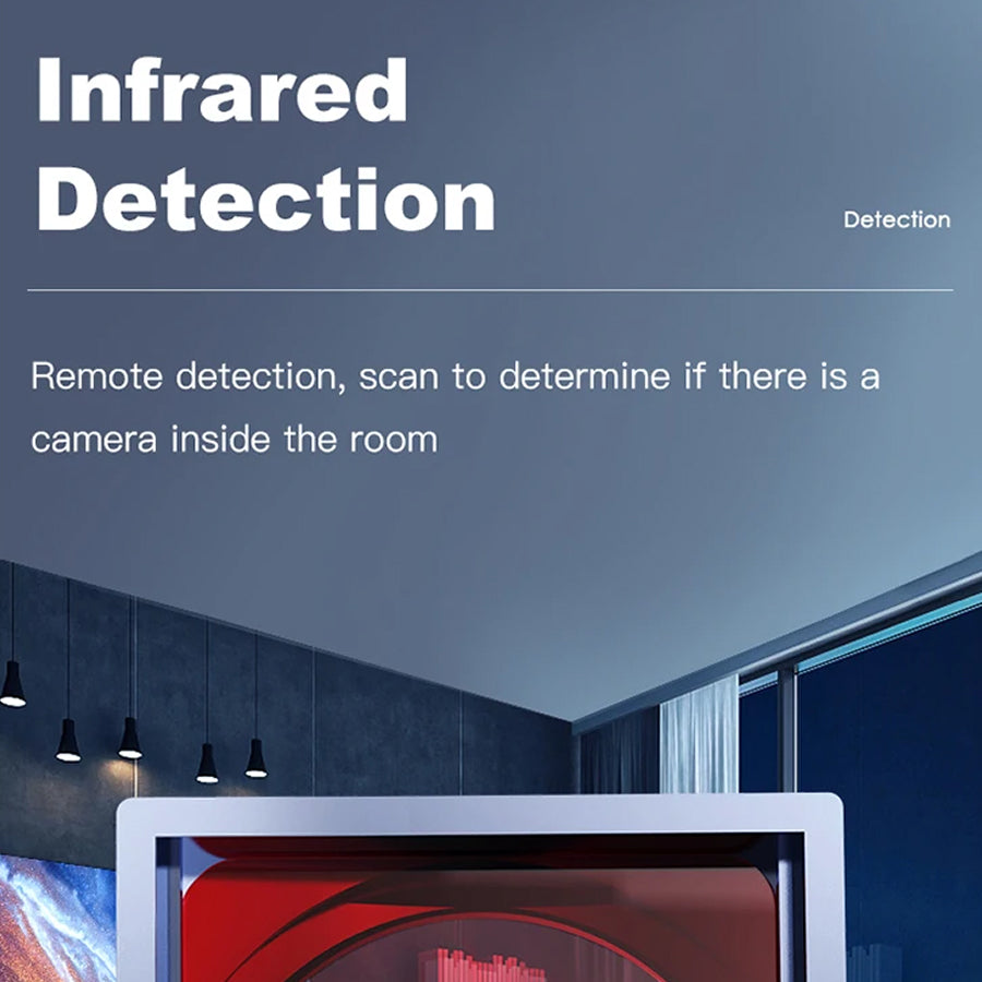 LensDtec Hidden Camera Detector – Professional RF Signal Scanner, Infrared Finder & GPS Tracker
