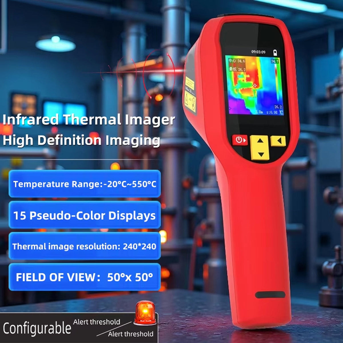 LensFlaro Thermal Imaging Camera 240x240 Resolution