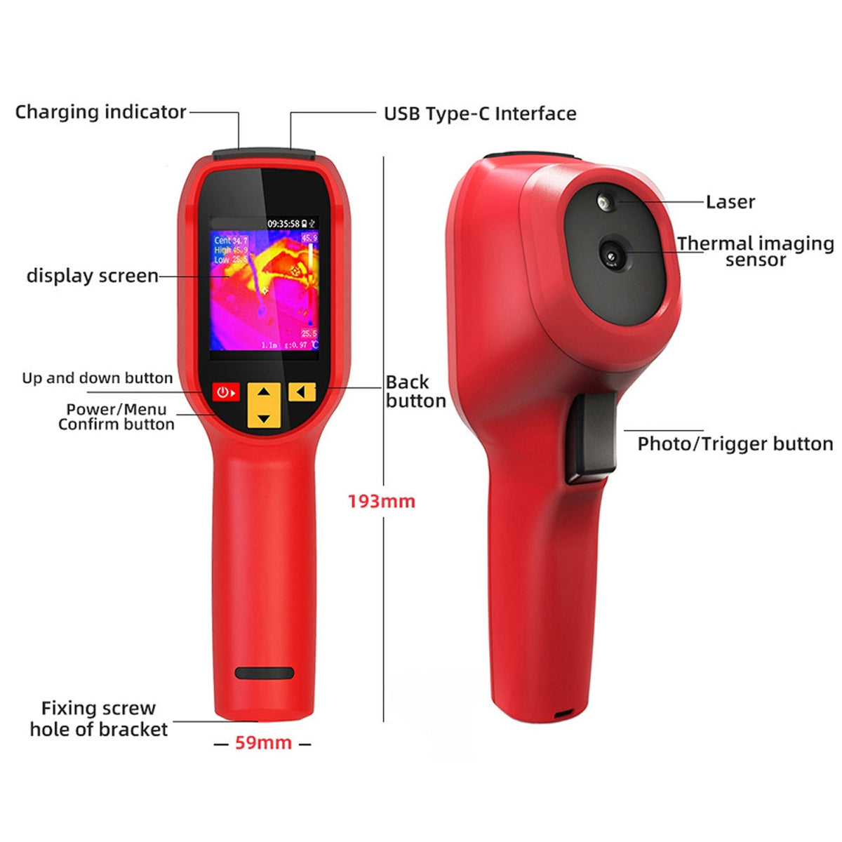 LensFlaro Thermal Imaging Camera 240x240 Resolution
