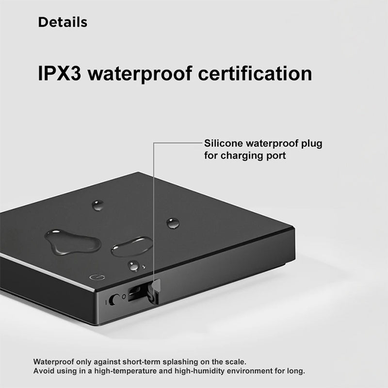 LiGramix Digital Coffee Scale – 0.1g High Precision, Integrated Timer & Waterproof Silicone Pad