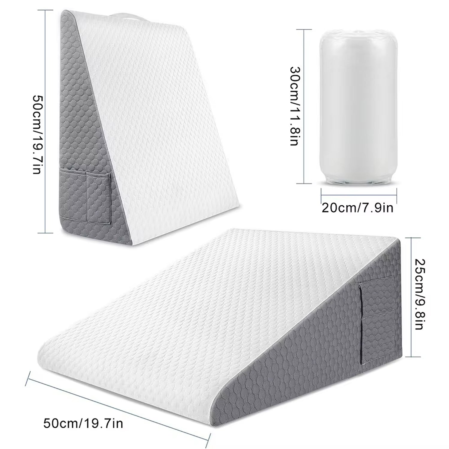 Bed Wedge Pillow for Acid Reflux, GERD & Snoring Relief