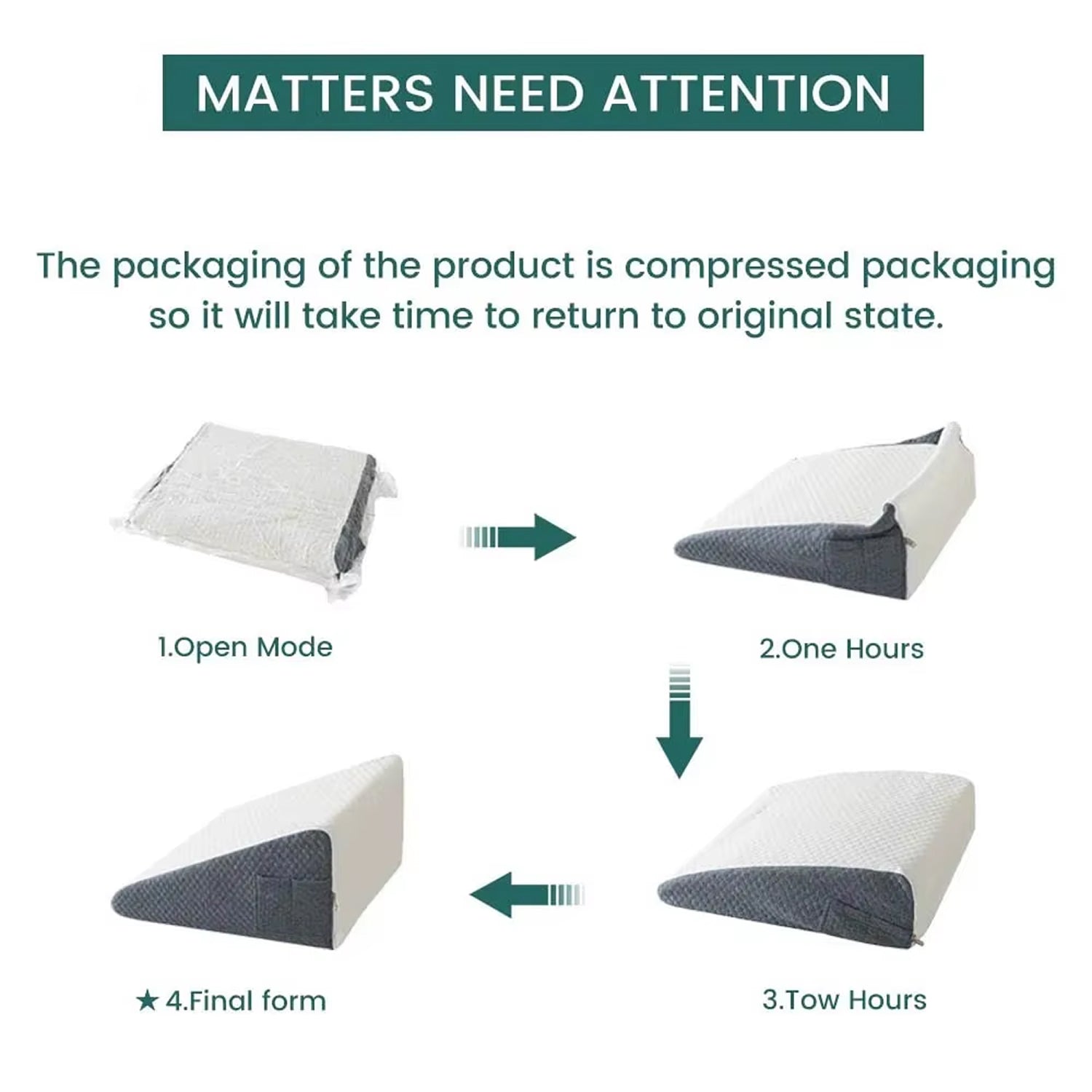 Bed Wedge Pillow for Acid Reflux, GERD & Snoring Relief