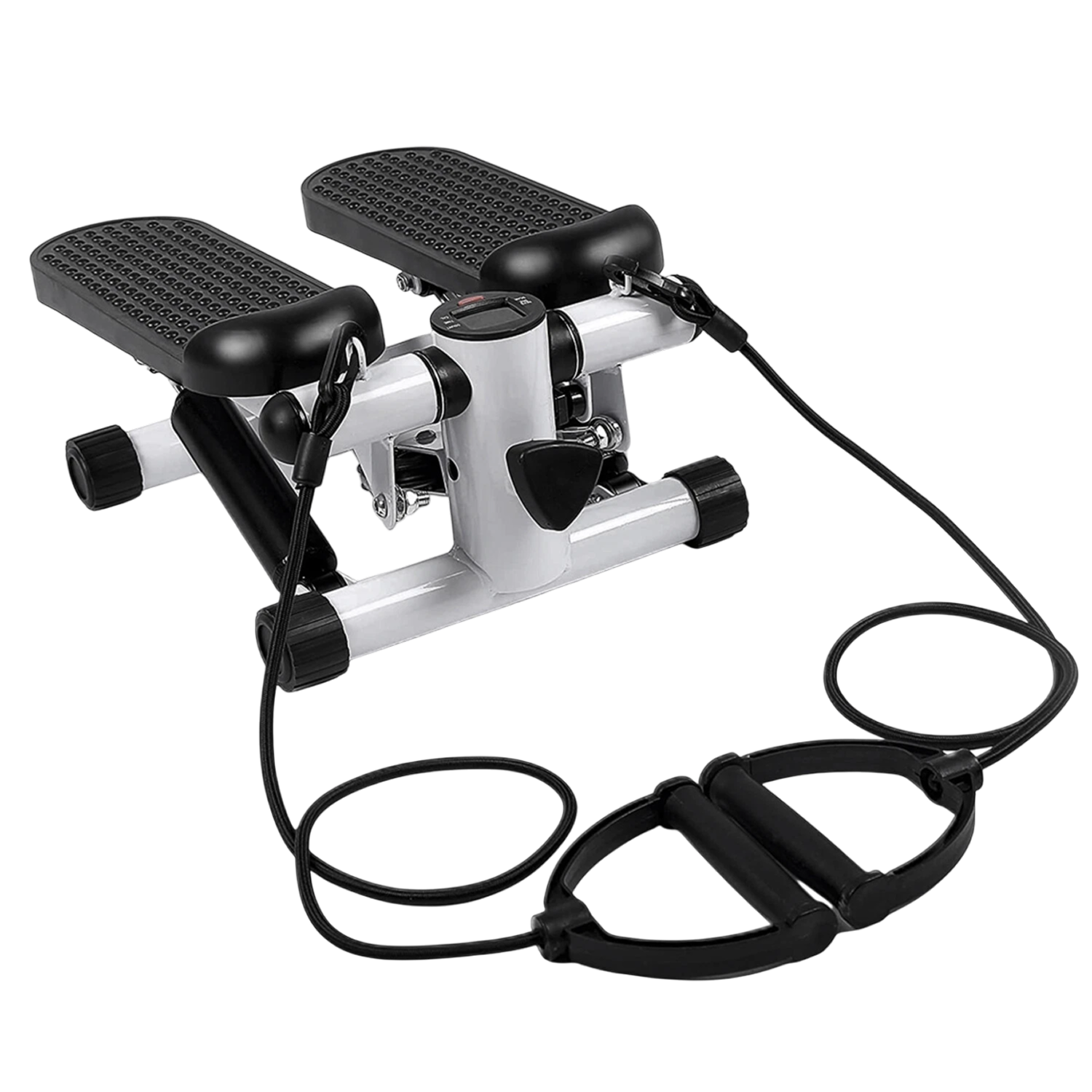 LitePreti Portable Mini Stepper – Resistance Bands, LCD Fitness Monitor & Compact Home Design