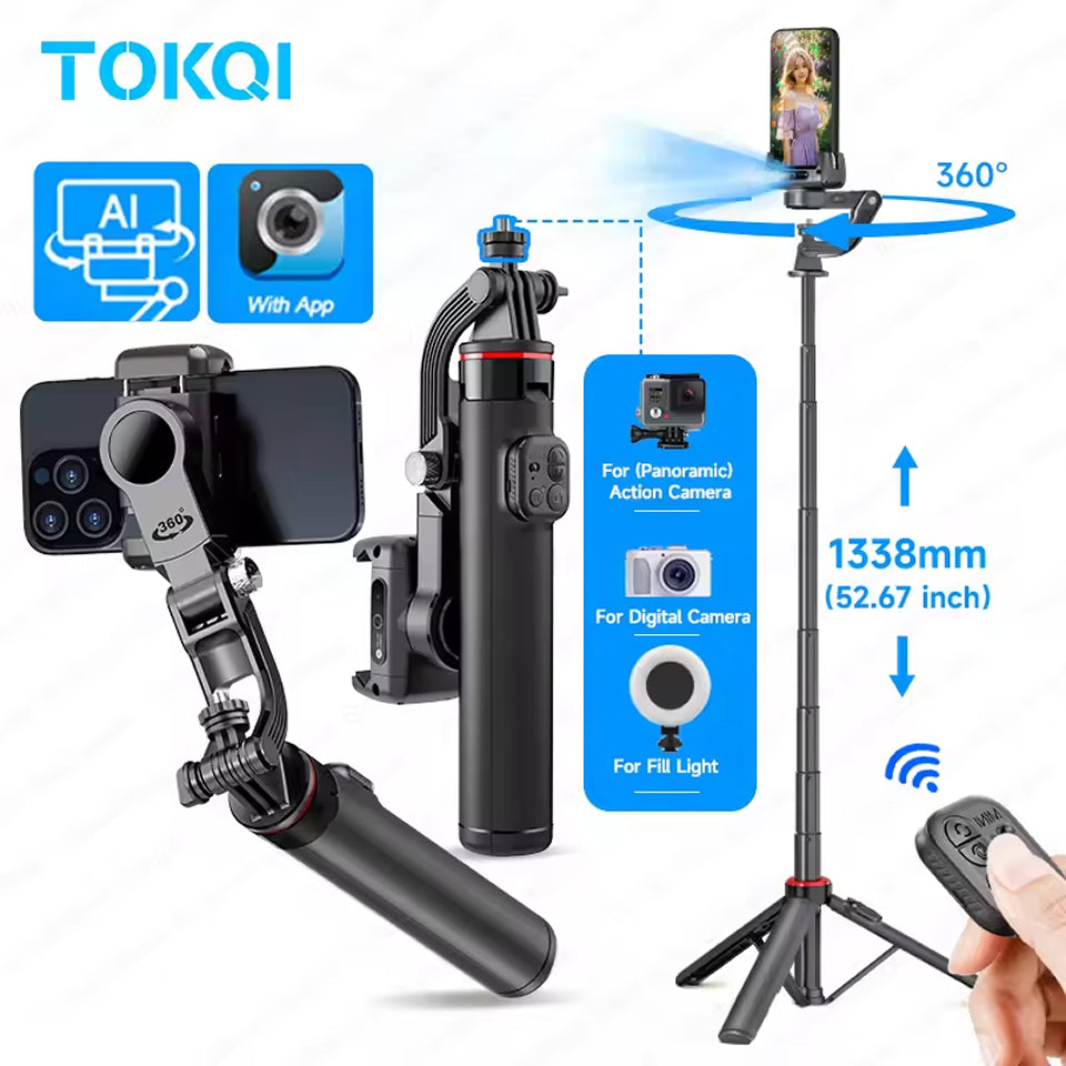 LixGimix 3-Axis Smartphone Gimbal – Face Tracking, Inception Mode & Foldable Stabilizer Design