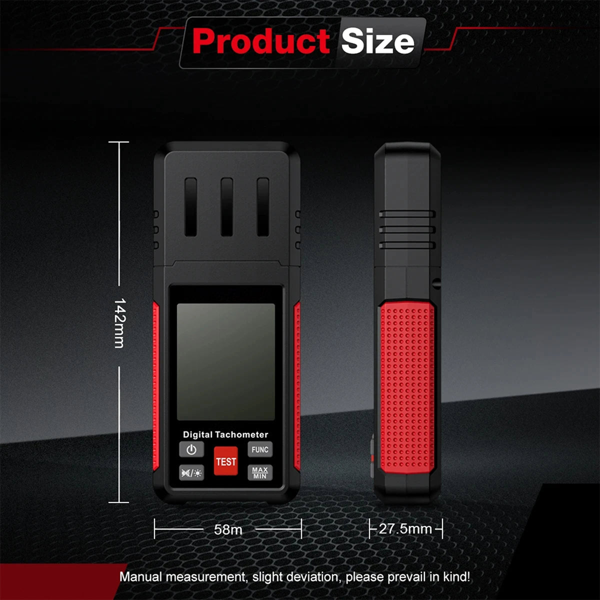 LoftDoci Wide Measurement Range: 2.5 To 99,999 RPM For Motors, Engines, And Fans