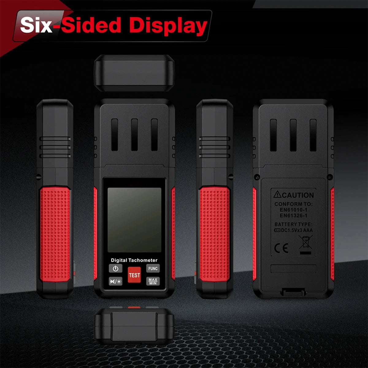 LoftDoci Wide Measurement Range: 2.5 To 99,999 RPM For Motors, Engines, And Fans