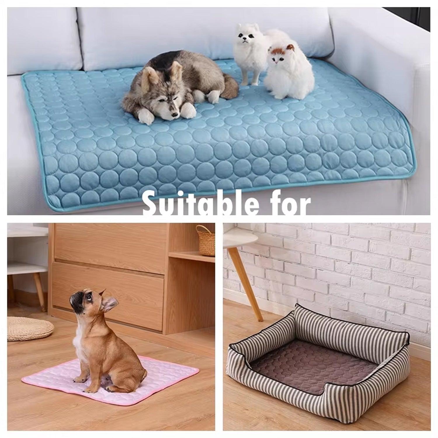 MajiColix Dog Cooling Mat – Advanced Ice Silk Technology, Pressure-Activated Relief & Washable Pet Cushion
