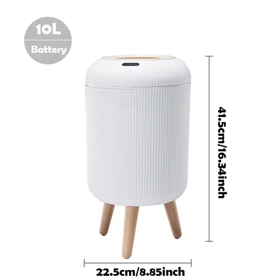 MaliPoxu 13-Gallon Smart Trash Can – Motion Sensor Lid, Odor-Filter System & Stainless Steel Finish