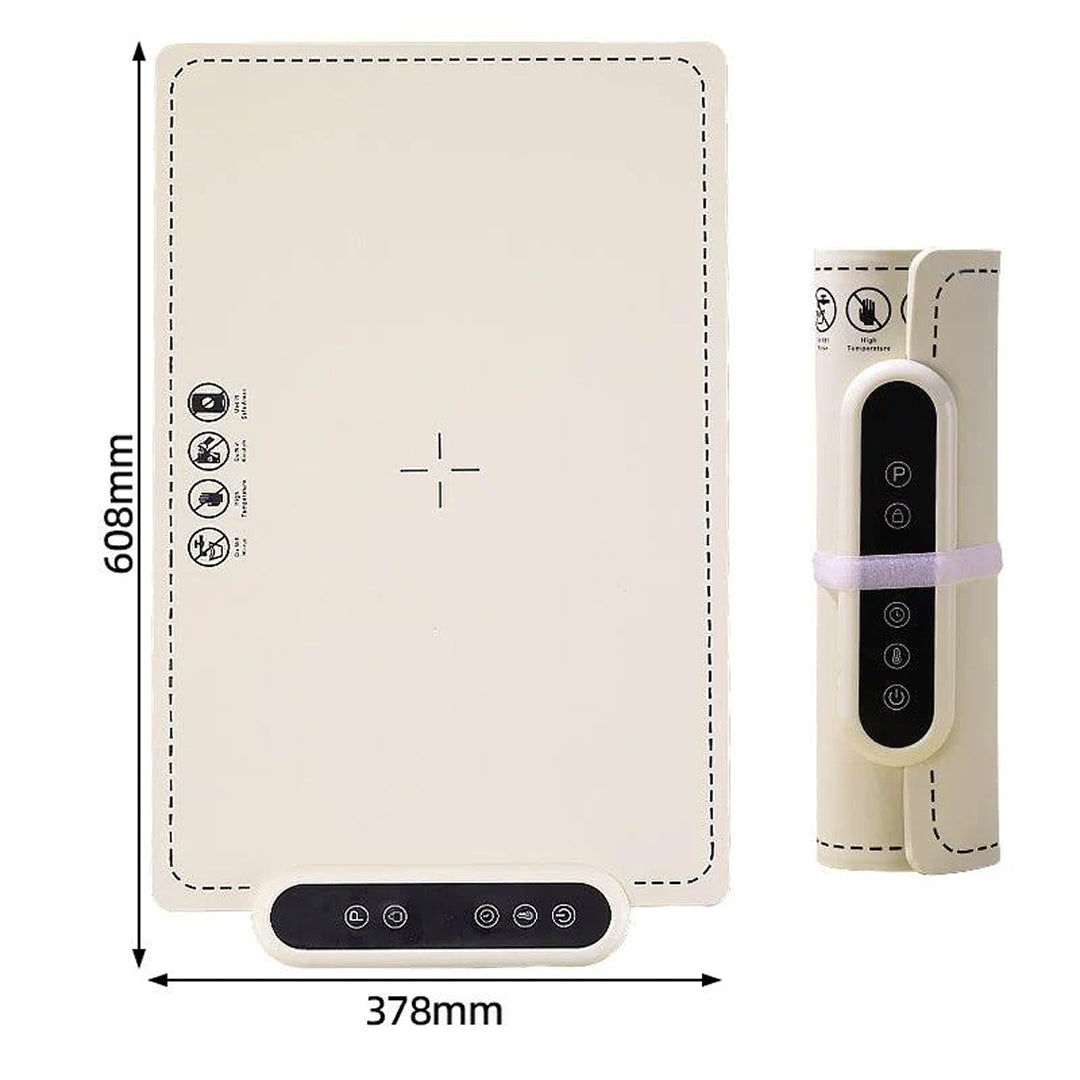 MealCobi Electric Food Warmer Mat 6 Temperature Settings 24-Hour Timer