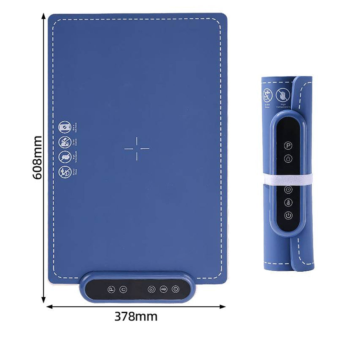 MealCobi Electric Food Warmer Mat 6 Temperature Settings 24-Hour Timer