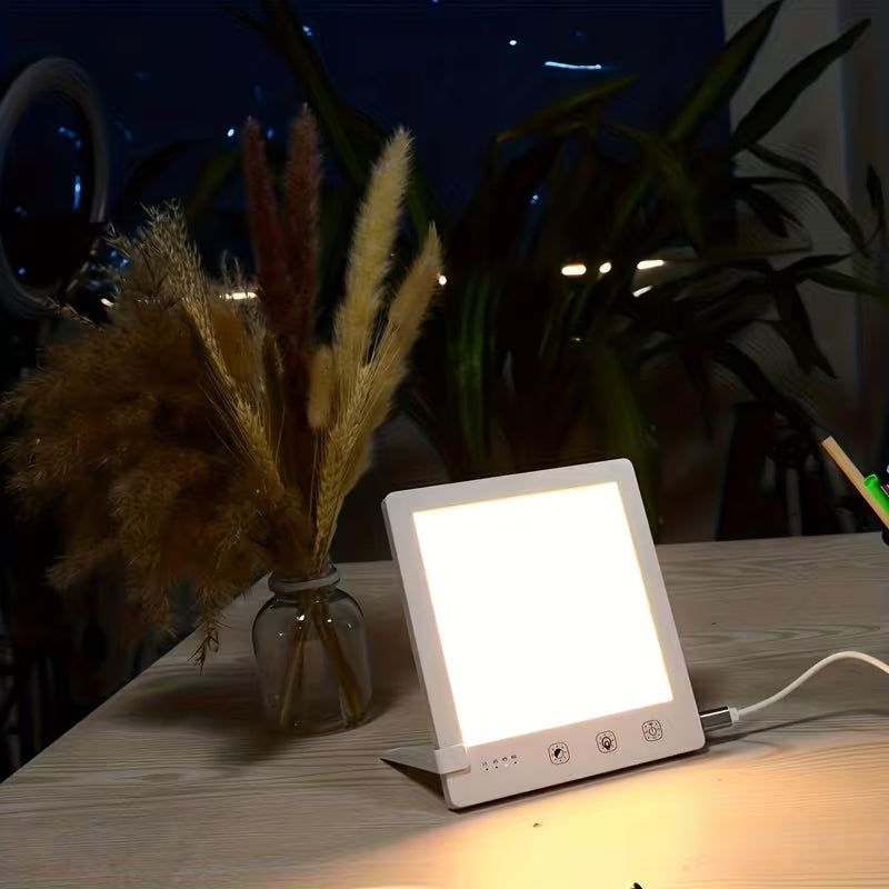 MiBeamix Sunlight Therapy Lamp – 10,000 Lux UV-Free LED, 3 Color Temps & Stepless Dimming
