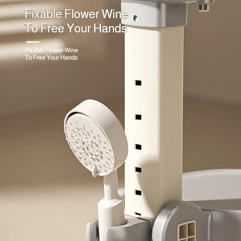 MinosBath Semi-Automatic Locking Handrail Wraps Securely Around Child For Slip Prevention