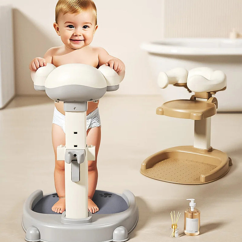 MinosBath Semi-Automatic Locking Handrail Wraps Securely Around Child For Slip Prevention