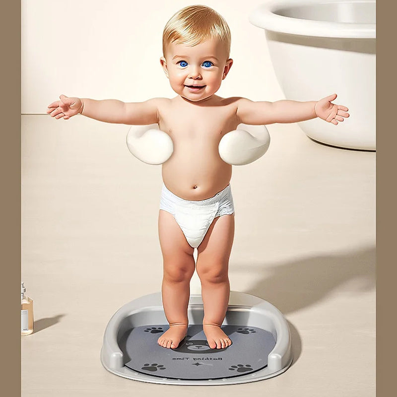MinosBath Semi-Automatic Locking Handrail Wraps Securely Around Child For Slip Prevention