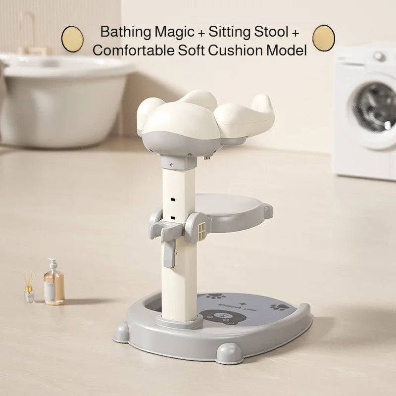 MinosBath Semi-Automatic Locking Handrail Wraps Securely Around Child For Slip Prevention