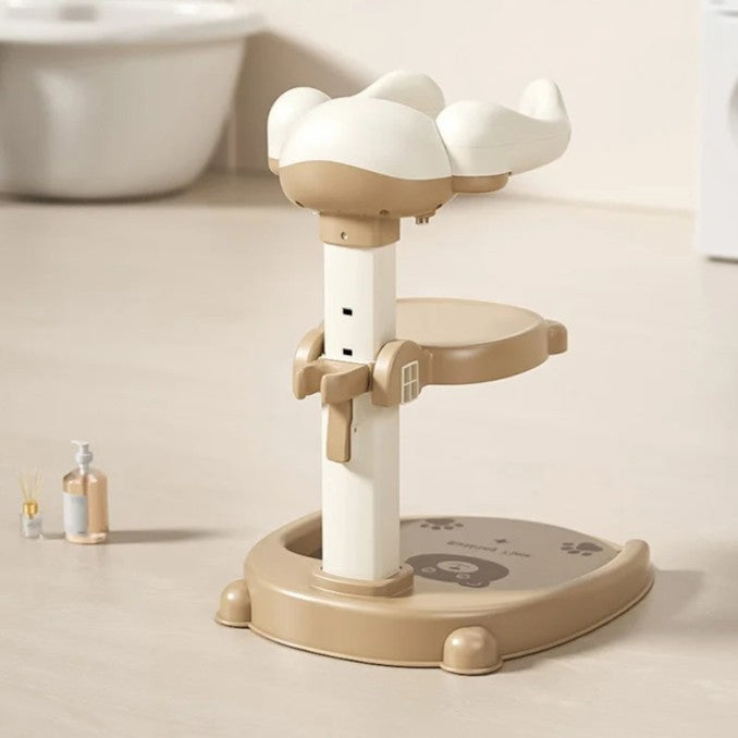 MinosBath Semi-Automatic Locking Handrail Wraps Securely Around Child For Slip Prevention