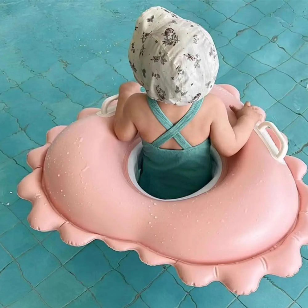 MofisCox Smart Baby Swimming Float – Anti-Flip Safety Canopy, Dual Inflation Chambers & Skin-Friendly Material