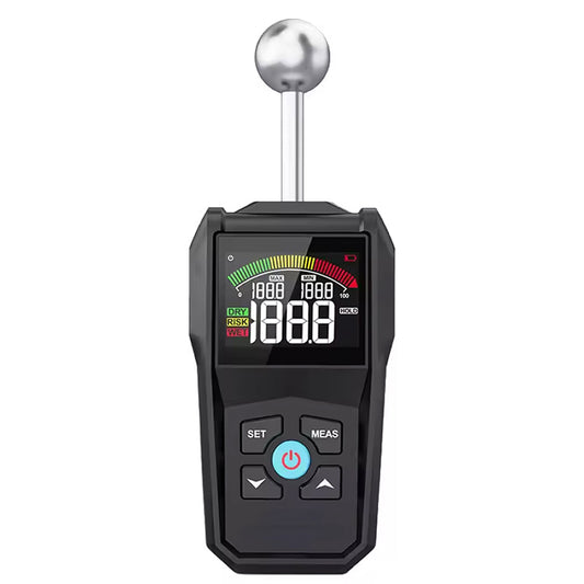 MoisiKox Digital Moisture Meter – 4 Material Modes, Pin-Type Precision Sensor & Backlit LCD