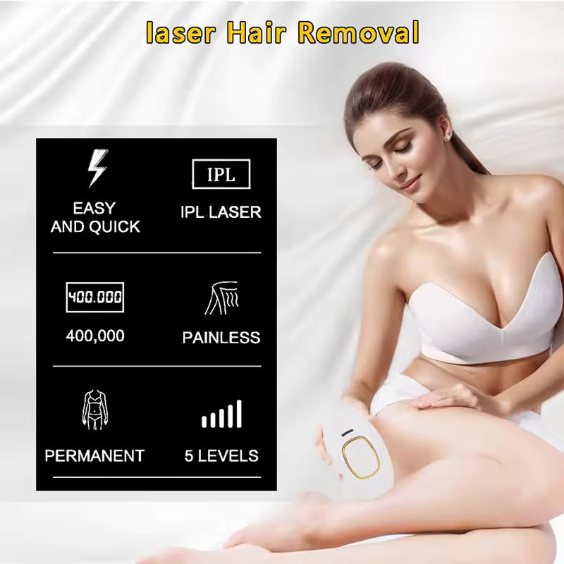 MovixLin IPL Laser Hair Removal Handset for Permanent Smooth Skin