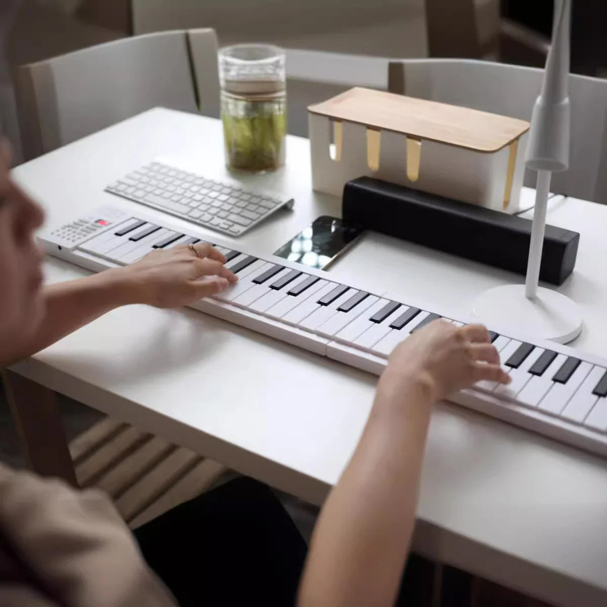 NoteArop 61-Key Portable Keyboard – Intelligent Teaching Mode, Built-in Speakers & Record Function