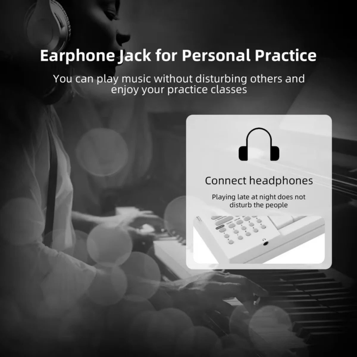NoteArop 61-Key Portable Keyboard – Intelligent Teaching Mode, Built-in Speakers & Record Function
