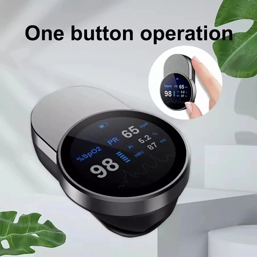 OxiMetik Fingertip Pulse Oximeter – Blood Oxygen Saturation & Heart Rate Monitor with OLED Display